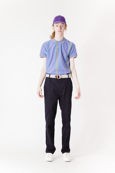 Vertical Stripe Polo